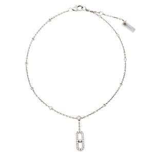 Messika Move Uno Diamond 18K White Gold Ankle Bracelet
