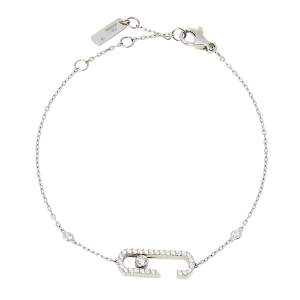 Messika by Gigi Hadid Move Addiction Pave Diamond 18K White Gold Bracelet