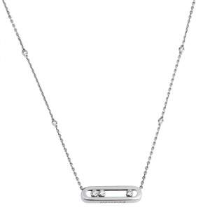 Messika Baby Move Diamond 18K White Gold Pendant Necklace