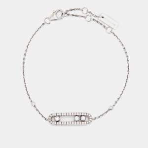 Messika Baby Move Paved Diamond 18k White Gold Bracelet