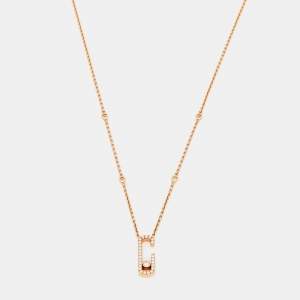 Messika Gigi Hadid Move Addiction Diamond 18k Rose Gold Necklace