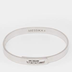 Messika Move Noa Diamonds 18k White Gold Bangle Bracelet