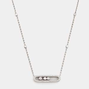 Messika Baby Move Diamond 18k White Gold Necklace