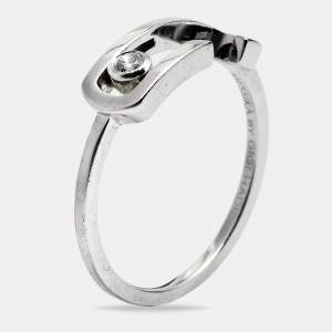 Messika Move By Gigi Hadid Move Addiction Diamond 18k White Gold Ring Size 52
