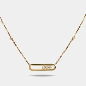 Messika Baby Move Diamond 18K Yellow Gold Pendant Necklace