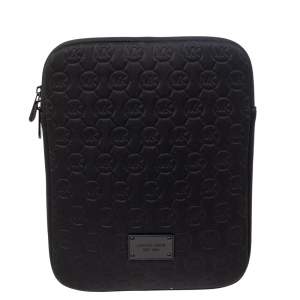 Michael Kors Black Neoprene Zipper iPad Tablet Case