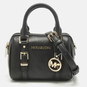 Pre Owned Michael Kors Black Leather Extra Small Bedford Legacy Crossbody Bag