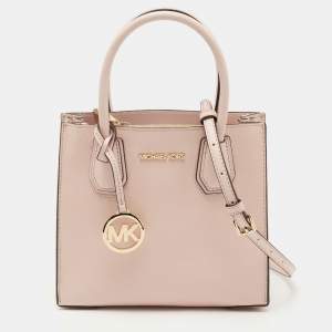 Pre Owned Michael Kors Powder Blush Leather Mini Mercer Tote