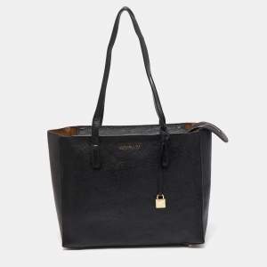 Pre Owned Michael Kors Black Leather Large Mercer Studio Tote