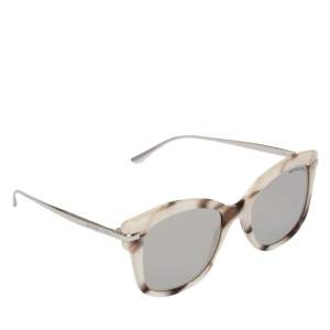 نظارة شمسية مايكل كورس أم كيه-2047 ليا عاكسة رمادية/ بيضاء لؤلؤية رخامية
