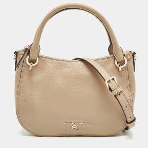مملوكة مسبقًا Michael Kors Beige Leather Small Harper Messenger Bag