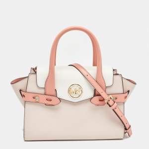 Pre Owned Michael Kors Tricolor Leather Carmen Belted Tote