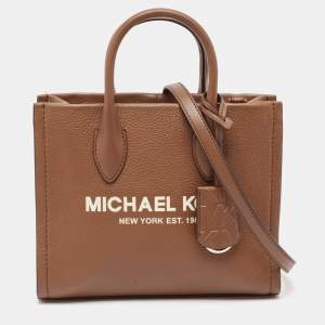 Pre Owned Michael Kors Brown Leather Mirella Tote