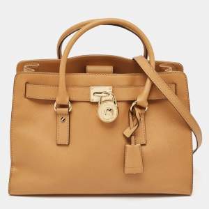 Michael Kors Tan Leather East/West Hamilton Tote