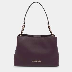 Michael Kors Purple Leather Sofia Satchel