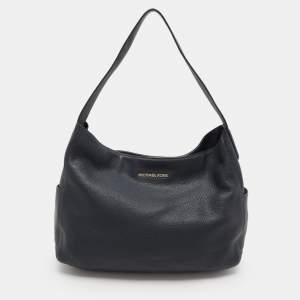 Michael Kors Navy Blue Leather Ashbury Hobo