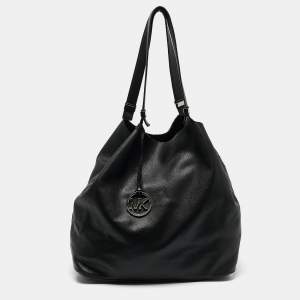 Michael Kors Black Leather Colgate Grab Shoulder Bag