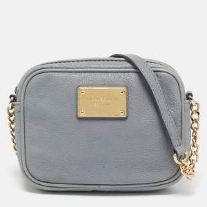 MICHAEL Michael Kors Light Blue Leather Mini Jet Set Crossbody Bag