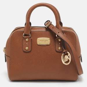 Michael Kors Brown Leather Mini Satchel