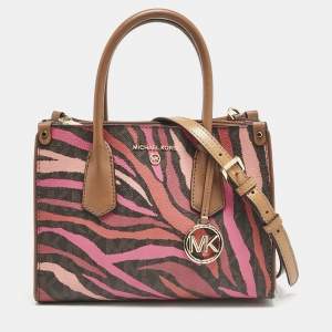 Michael Kors Multicolor Coated Canvas and Leather Small Maple Tote