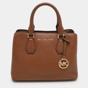 Michael Kors Brown Leather Camille Satchel