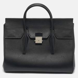 Michael Kors Black Leather Large Campbell Weeknder Bag