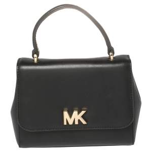 مملوكة مسبقًا Michael Kors Black Leather Mott Top Handle Bag