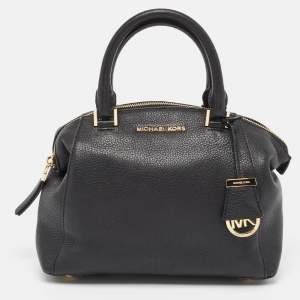 Michael Kors Black Leather Riley Satchel