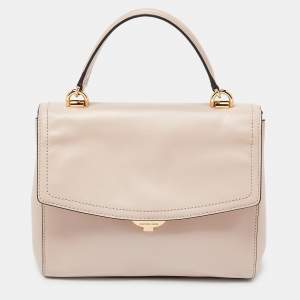 Michael Kors Pink Leather Small Ava Top Handle Bag