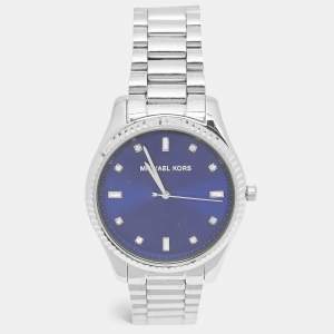 Michael Kors Blue Stainless Steel Blake MK3225 Unisex Wristwatch 41.50 mm