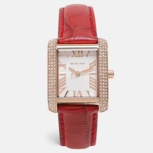 Michael Kors Red Croc Embossed Emery MK4689 Women's Wristwatch 27 mm