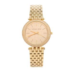 Michael Kors Yellow Gold Tone Stainless Steel Darci MK3398 Women's Wristwatch 39 mm