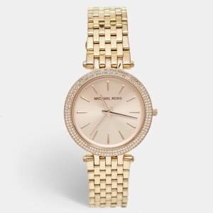 Michael Kors Champagne Rose Gold Plated Stainless Steel Darci MK3192 Women's Wristwatch 38 mm