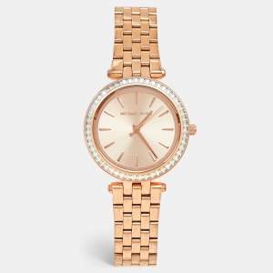 Michael Kors Rose Gold Plated Stainless Steel Darci MK3366 Women's Wristwatch 33 mm