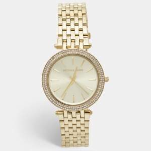 Michael Kors Yellow Gold Plated Stainless Steel Darci Glitz MK3191 Women's Wristwatch 39 mm