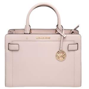 مملوكة مسبقًا MICHAEL Michael Kors Powder Pink Leather Medium East West Satchel