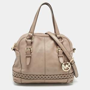 MICHAEL Michael Kors Beige Leather Gladstone Satchel