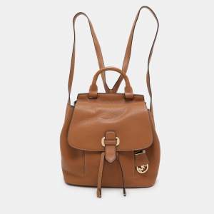 MICHAEL Michael Kors Brown Leather Medium Romy Backpack