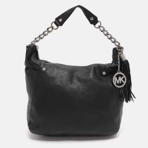 Pre Owned MICHAEL Michael Kors Black Leather Hobo