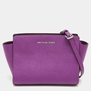مملوكة مسبقًا MICHAEL Michael Kors Selma Small Leather Crossbody Bag