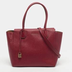 مملوكة مسبقًا حقيبة مايكل مايكل كورس ميرسر كبيرة جلد أحمر