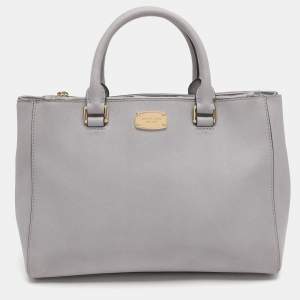 Pre Owned Michael Michael Kors Kellen Lilac Leather Tote