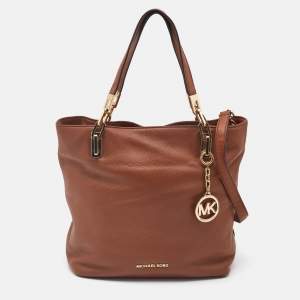 MICHAEL Michael Kors Brown Leather Medium Brooke Tote