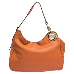 مملوكة مسبقًا حقيبة مايكل مايكل كورس فولتون جلد برتقالي