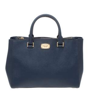 Pre Owned حقيبة  يد مايكل مايكل كورس "كيلين" جلد أزرق