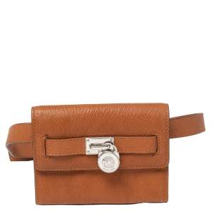 MICHAEL Michael Kors Tan Leather Hamilton Belt Bag 