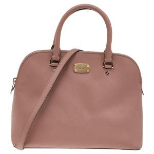 Pre Owned حقيبة ساتشل مايكل مايكل كورس قبة سيندي جلد وردي أولد