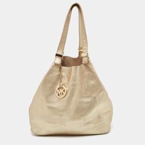 مملوكة مسبقًا Michael Michael Kors Gold Leather Shopper Tote