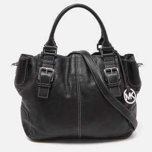 MICHAEL Michael Kors Black Leather Brookville Tote