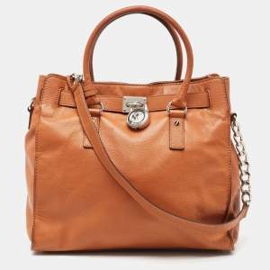 MICHAEL Michael Kors Brown Leather Large North South Hamilton Tote